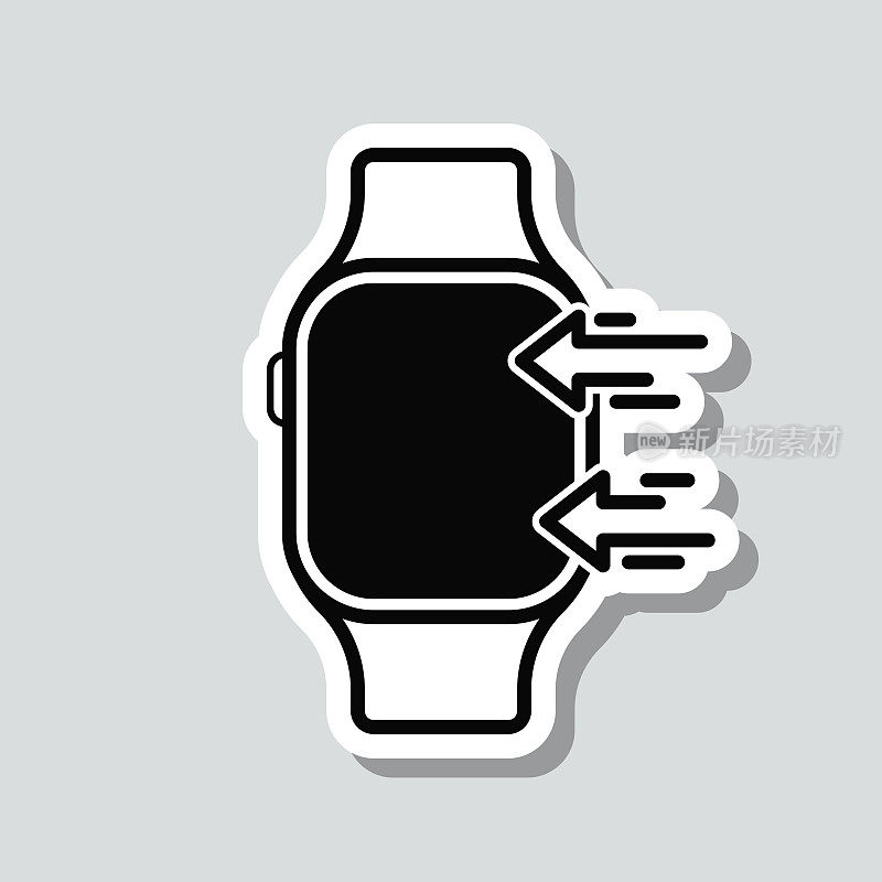 送到smartwatch。图标贴纸在灰色背景