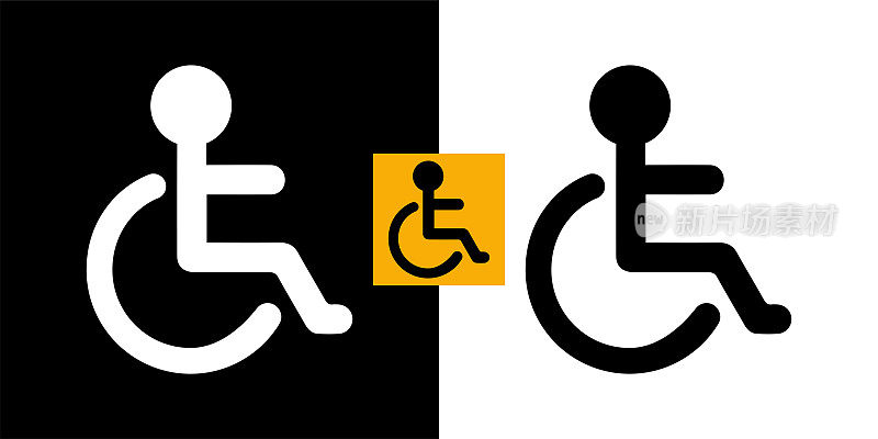 轮椅图标。