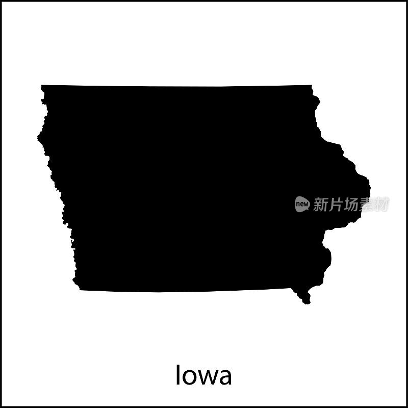 爱荷华州地图