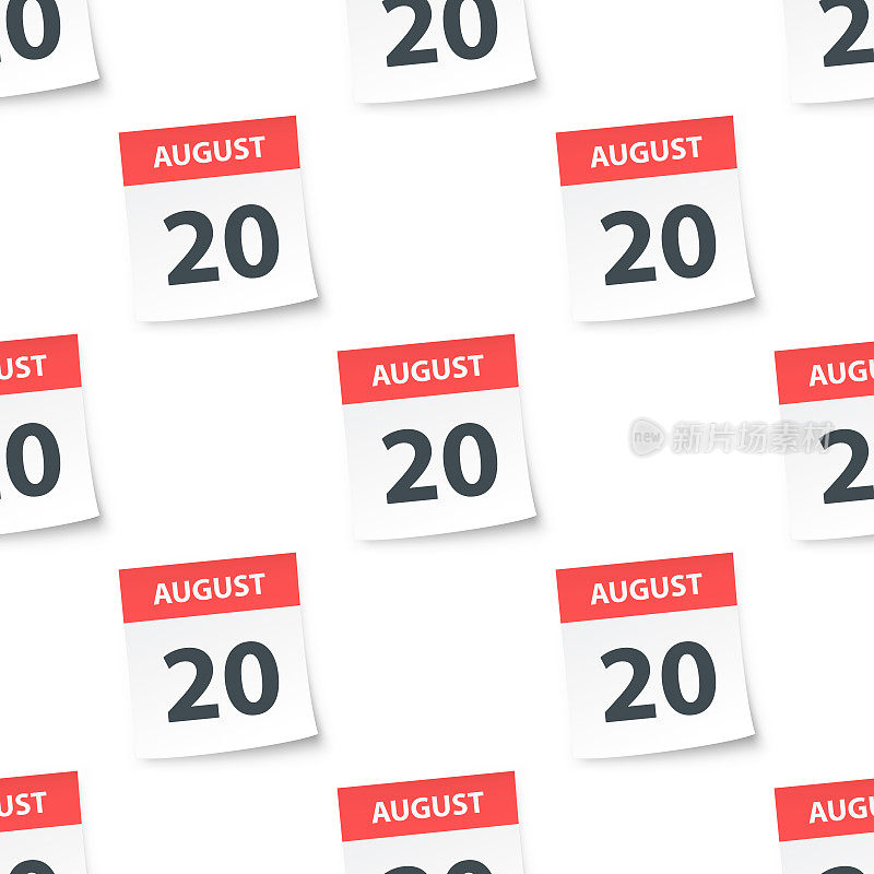 8月20日-每日日历无缝模式