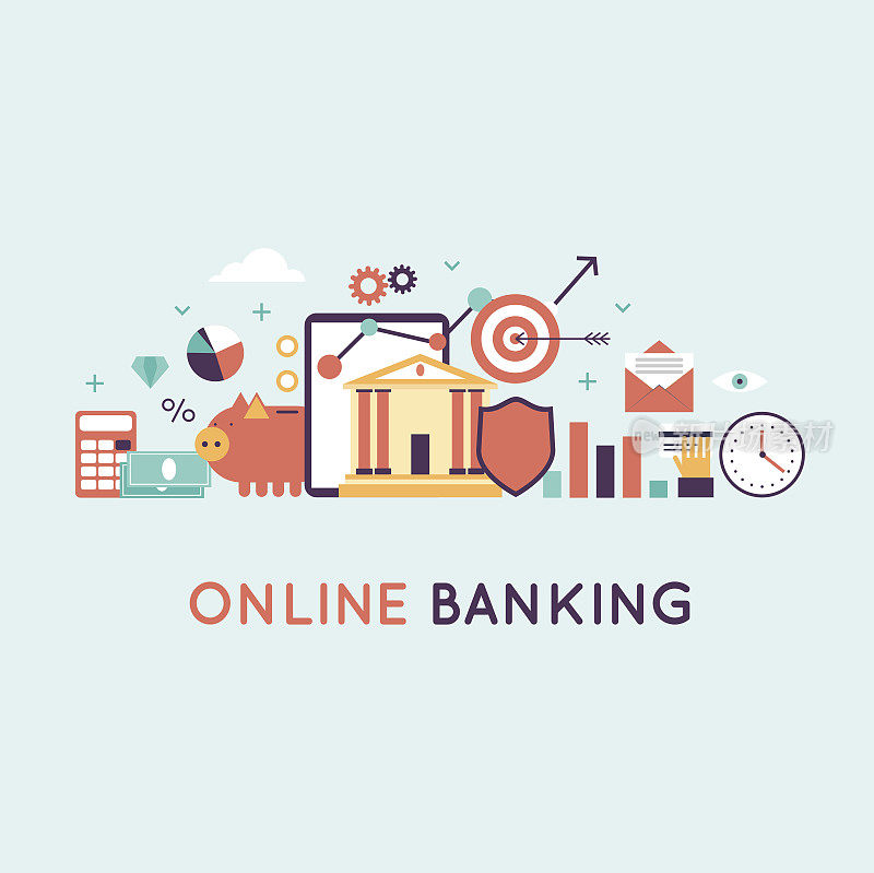 网上银行，网上支付时间是货币统计和金融。