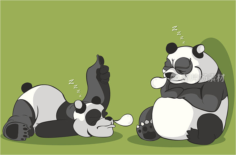 创建卡通Pandas-illustration