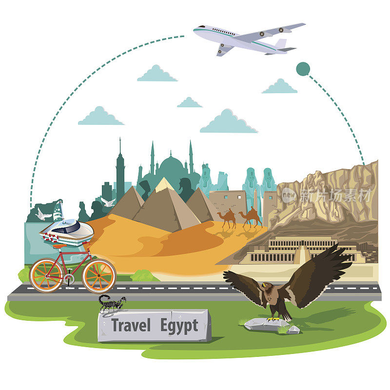 插图。埃及环游。