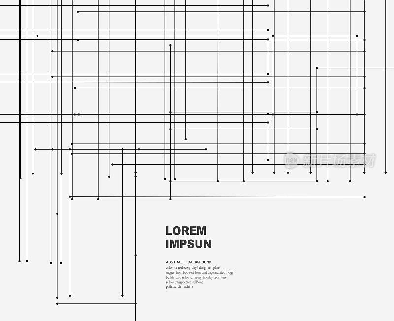 抽象几何线条技术信息媒体概念模式背景