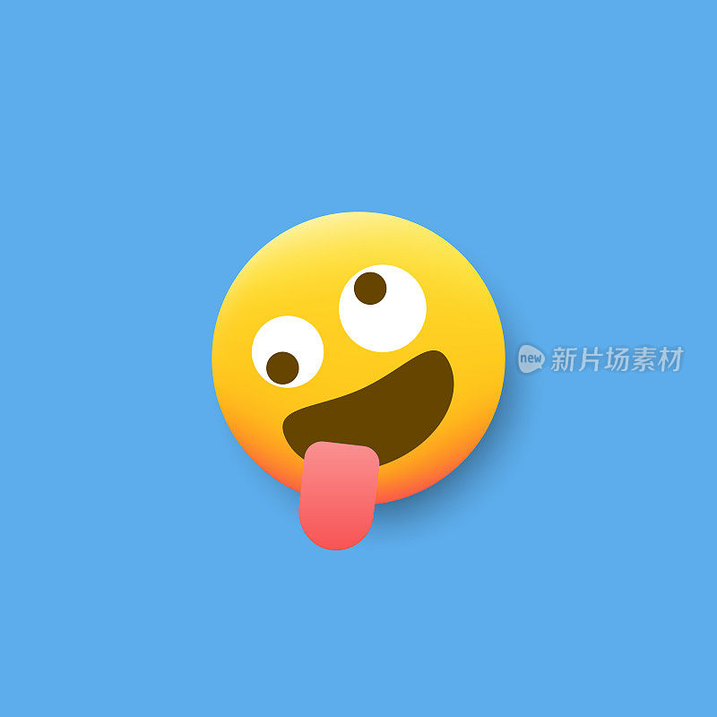 Emoticon平面设计投阴影效果