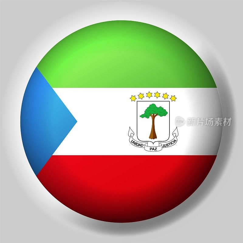 赤道几内亚国旗纽扣