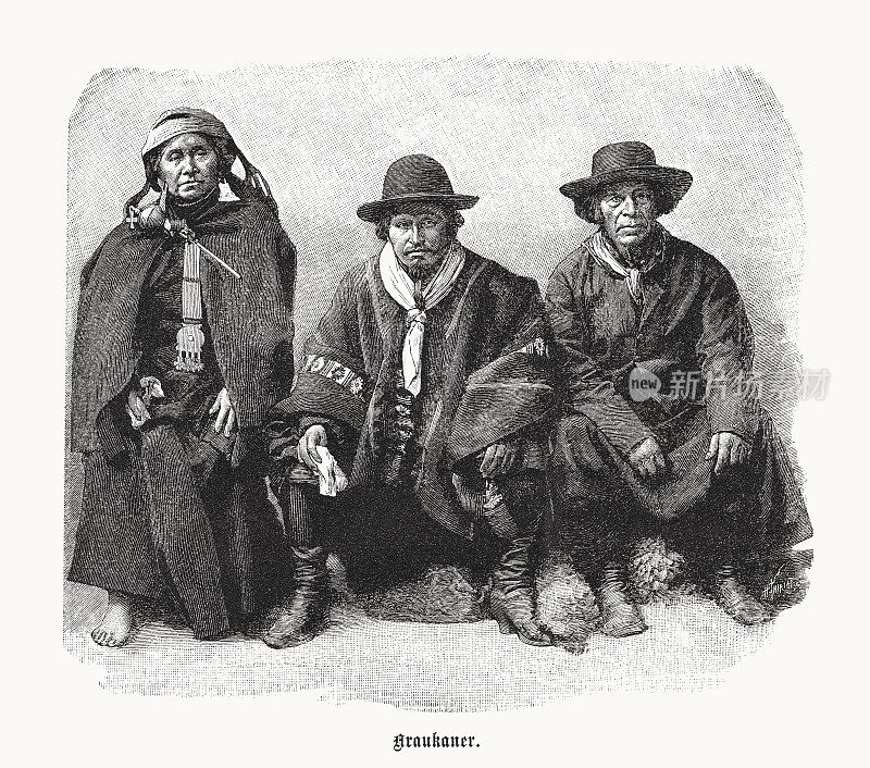 南美马普切人木刻，1899年出版