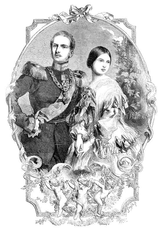 普鲁士的腓特烈・威廉王子和英国皇室公主