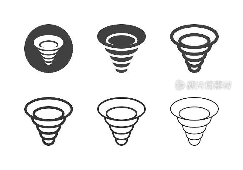 龙卷风图标-多系列