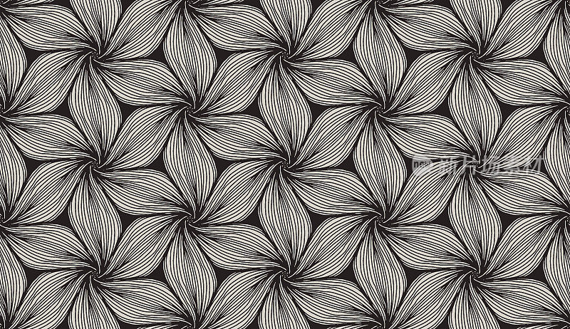 手绘无缝矢量模式