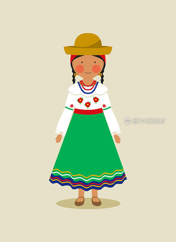 厄瓜多尔妇女的民族服装