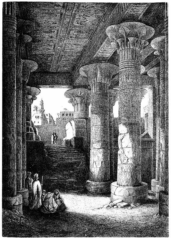 埃及埃斯纳神庙内部