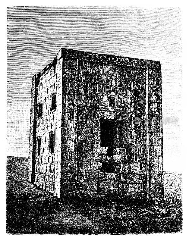 火之塔，伊朗纳克什鲁斯塔姆波斯国王的陵墓。
