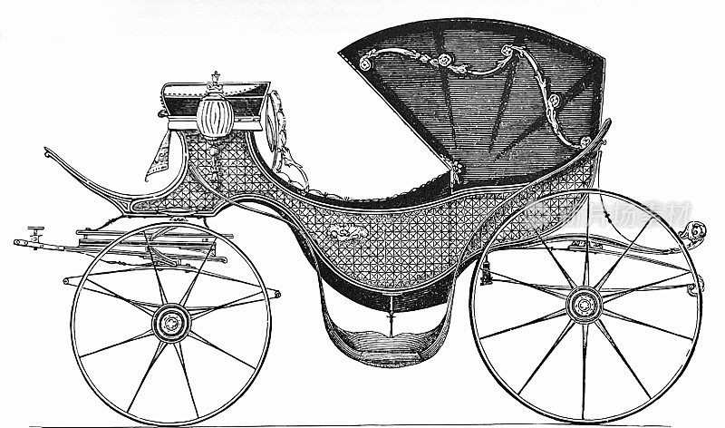1851年伦敦水晶宫展览，马勒先生的马车
