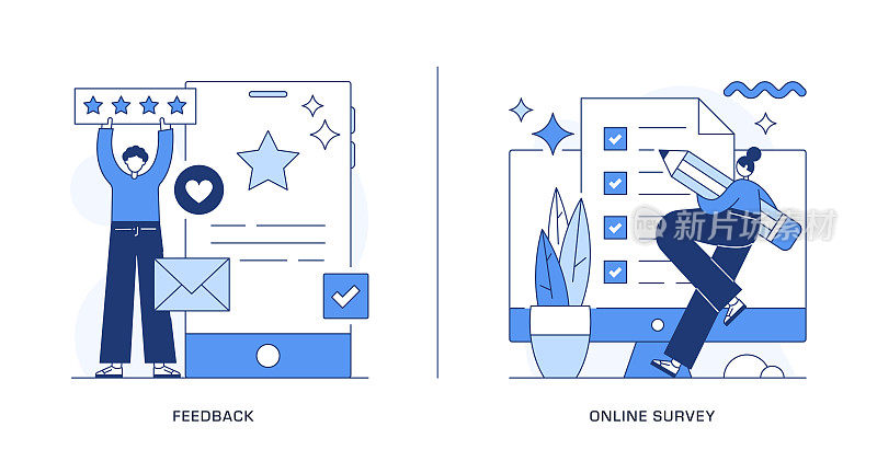 反馈，在线调查插图