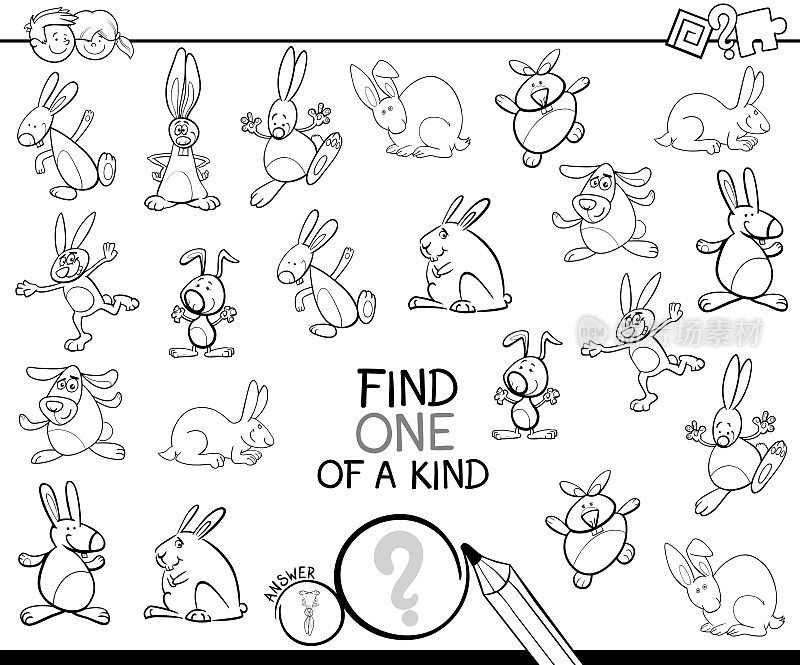 一款用兔子涂色的游戏