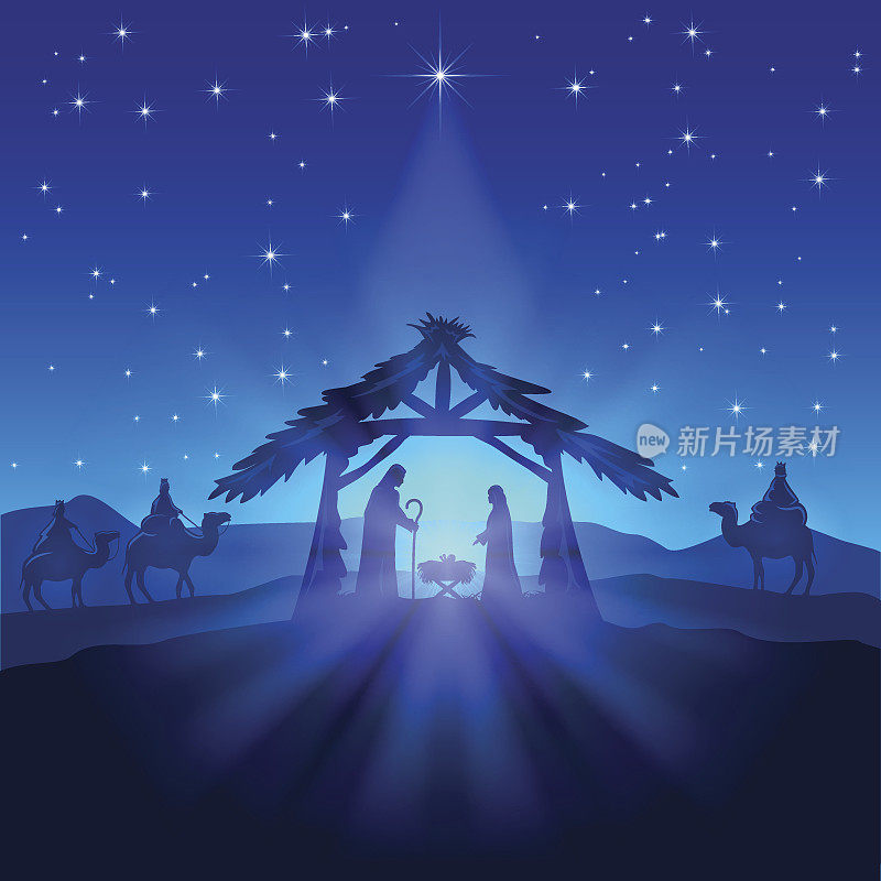 圣诞之星和耶稣的诞生