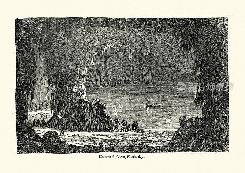 猛犸洞穴，肯塔基州，19世纪