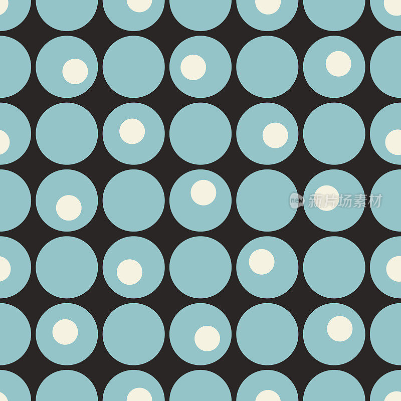 无缝图案彩色圆形几何形状