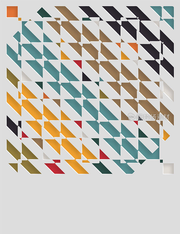 抽象剪纸风格的三角形几何图案背景