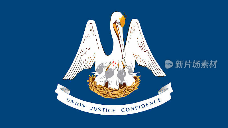路易斯安那州旗帜Eps文件-路易斯安那州矢量文件的旗帜