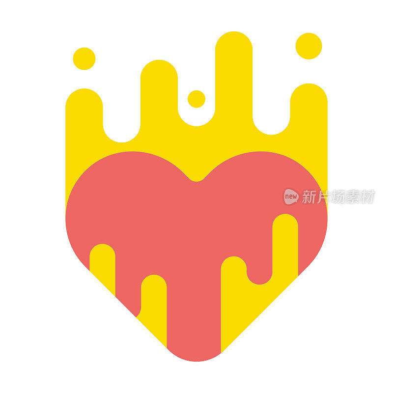 火上的心图标设计