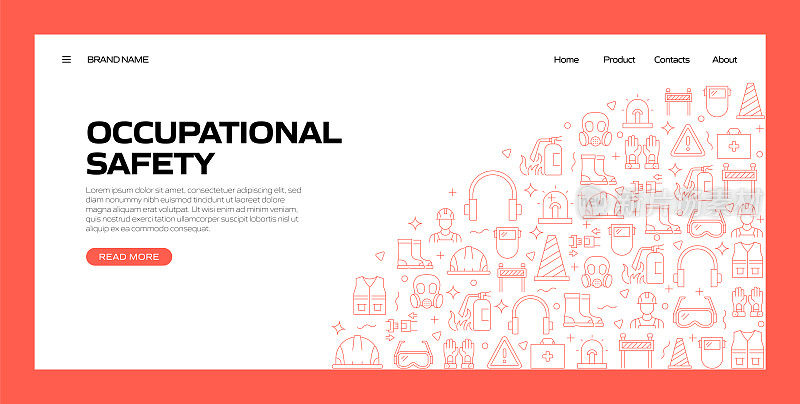 网页、标题、小册子、年报及书籍封面的安全横幅设计