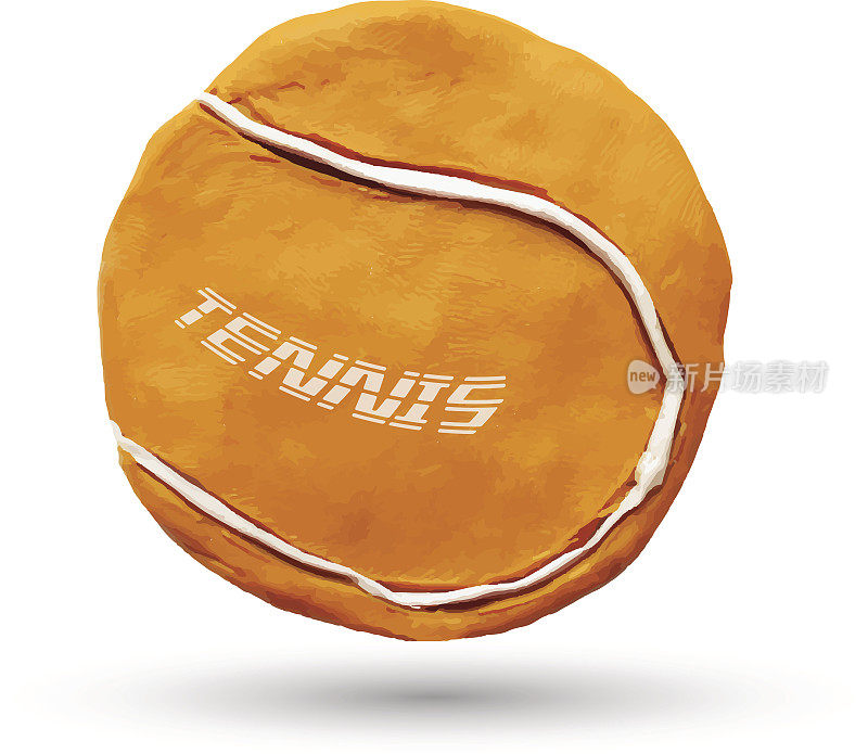 橙色的网球