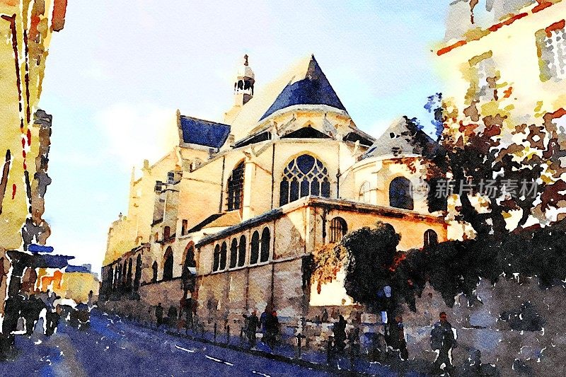 巴黎市中心的教堂之一