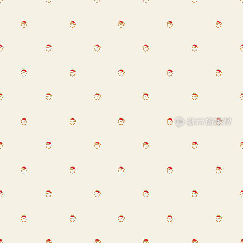 圣诞老人无缝图案