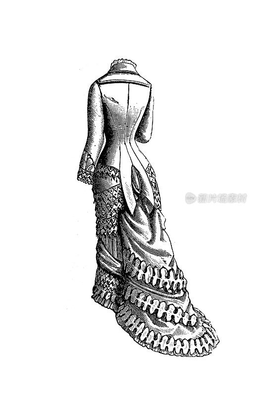 维多利亚时代的时尚衣服