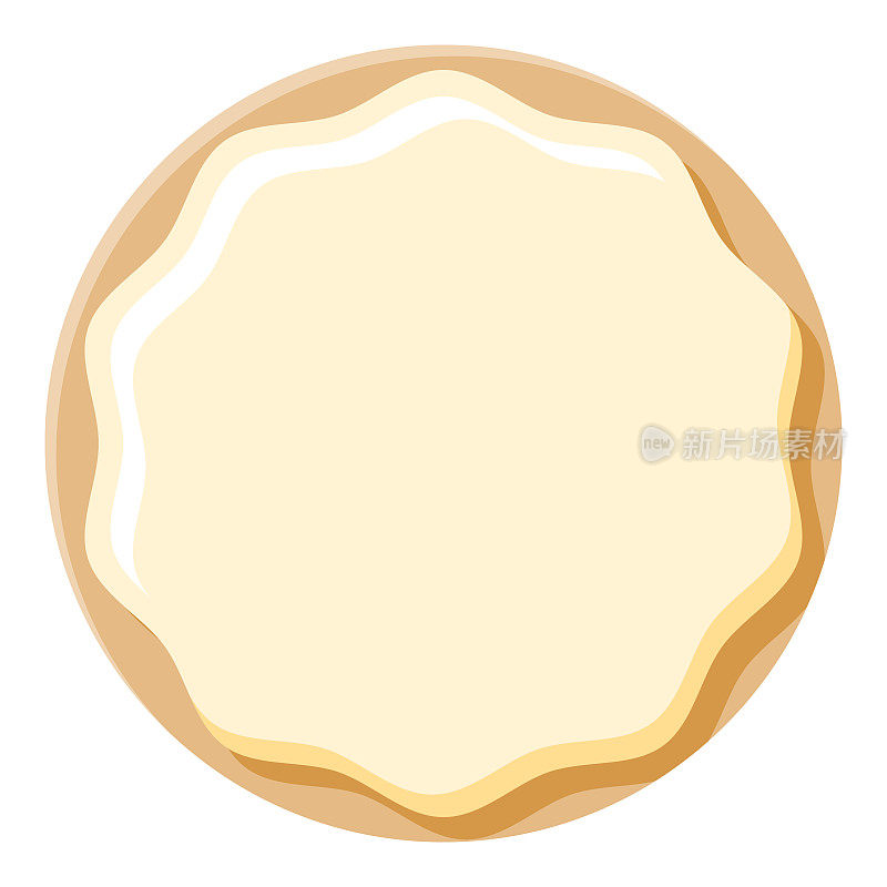 釉面甜甜圈图标上透明的背景