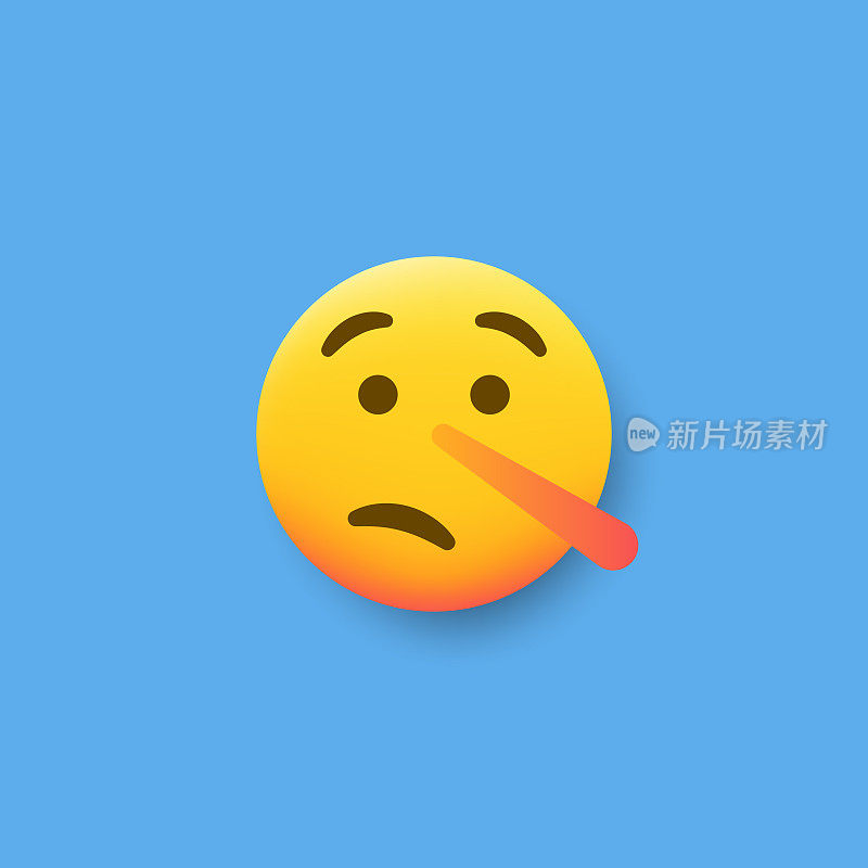 Emoticon平面设计投阴影效果