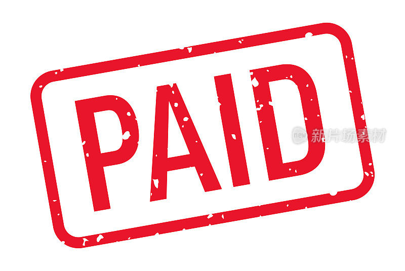 支付-印章，印鉴，印章模板。向量股票插图