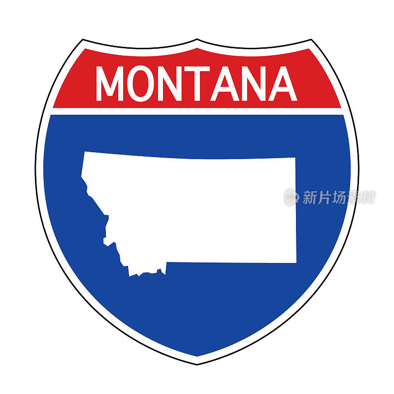 蒙大拿州际公路标志