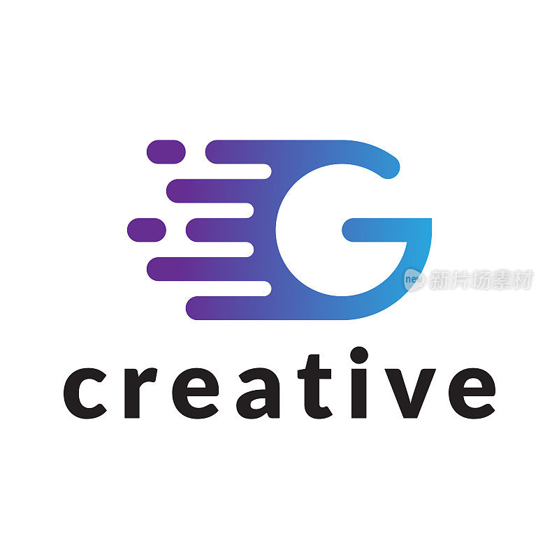 字母G快速创意logo设计