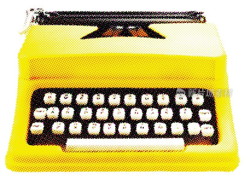 黄色的打字机