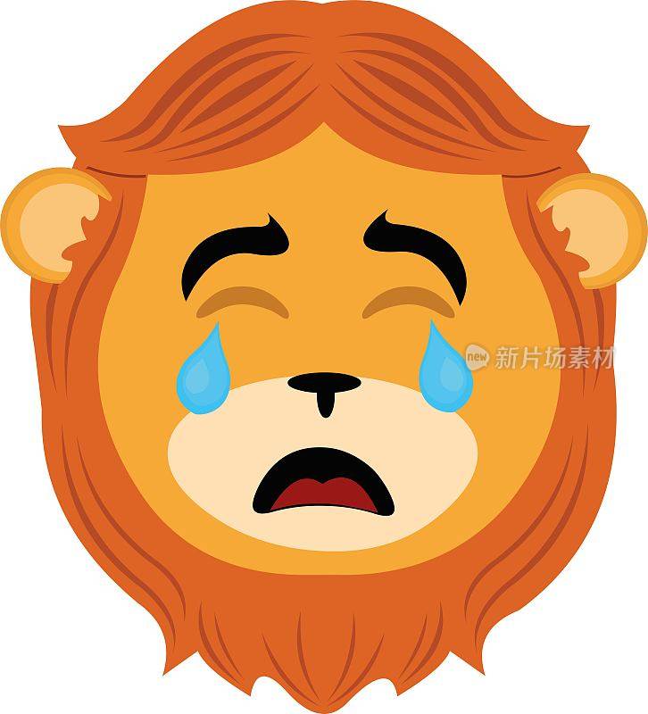 载体头狮子猫动物哭眼泪的眼睛