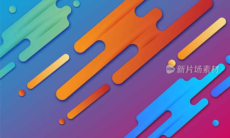 摘要彩色几何形状背景