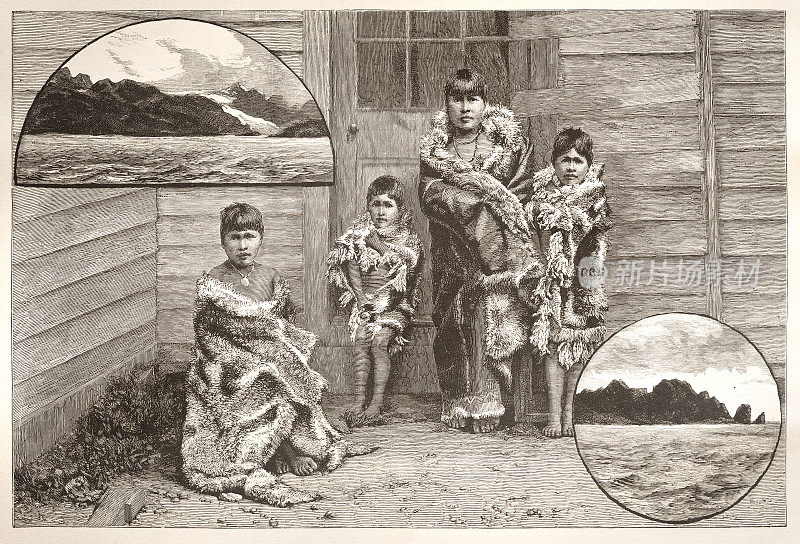 1888年火地岛的土著居民