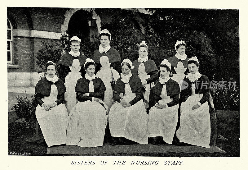 19世纪90年代，汉普郡戈斯波特哈斯拉皇家海军医院护士护理、保健史