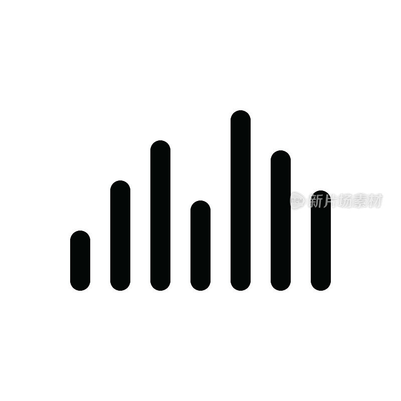 媒体细线图标-可编辑描边