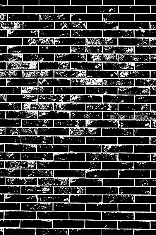 砖墙纹理Grunge心疼的背景