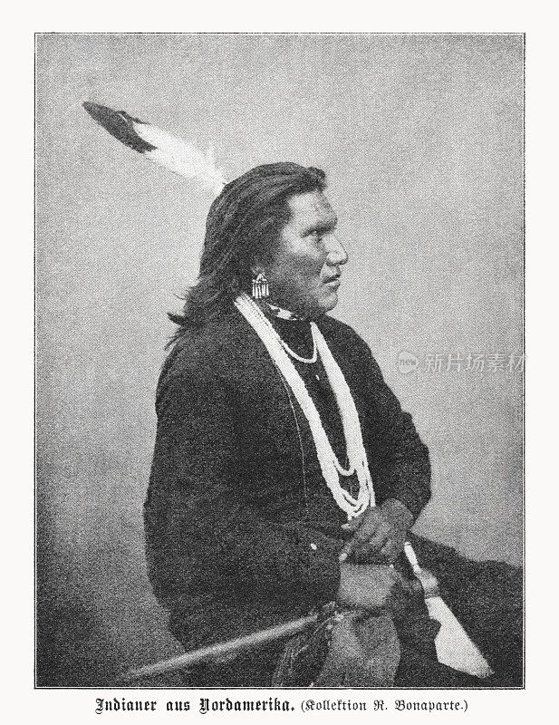 《局内人》，乌洛西那吉，奥马哈部落，半色调印刷，1899年出版