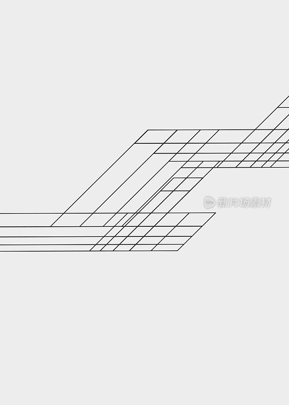 抽象的黑白几何线条构成图案，用于覆盖背景