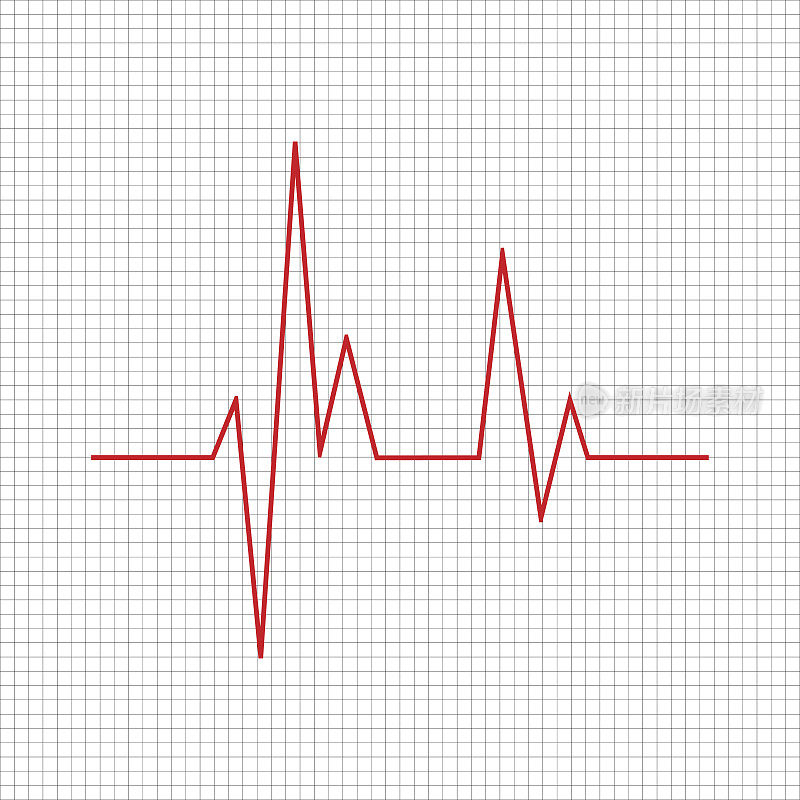 心跳-向量图标心跳线。医疗应用的心跳图标