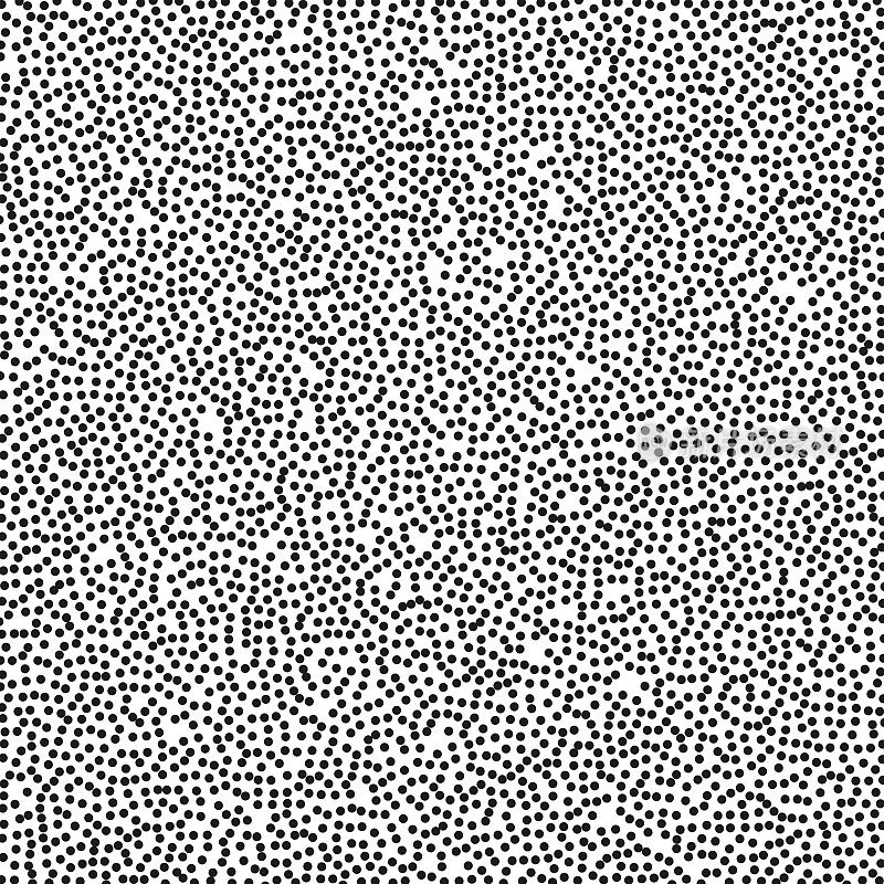 黑白颗粒图案。点彩派的模式。抽象的背景。矢量插图。