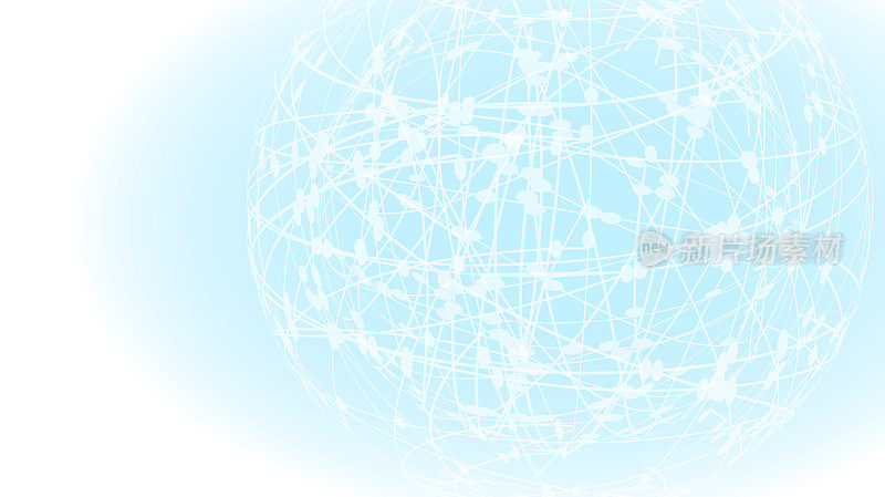 蓝色数字地球5G网络图像