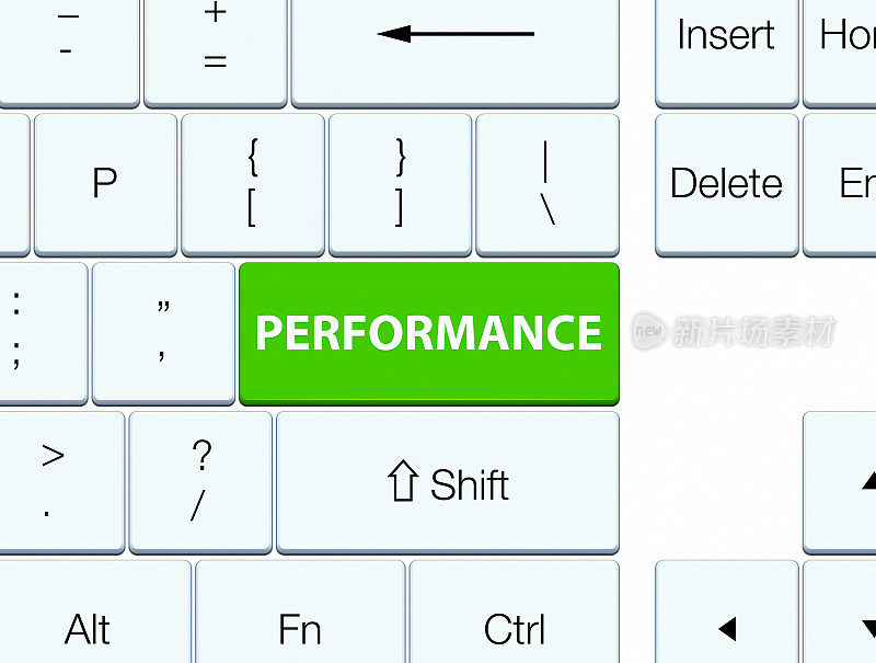 性能软绿色键盘按键