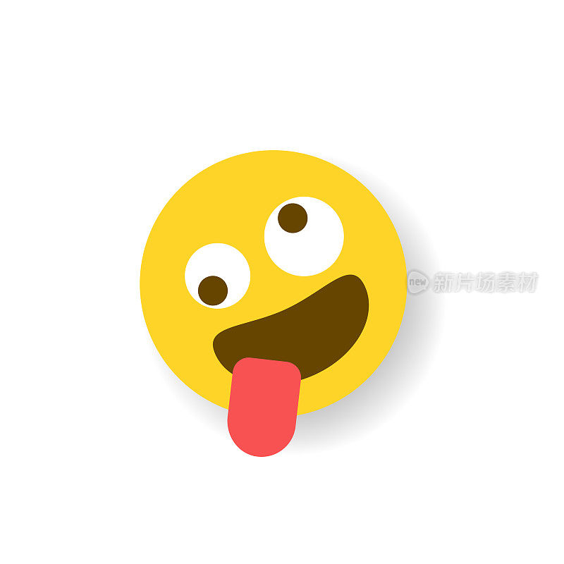 Emoticon平面设计投阴影效果